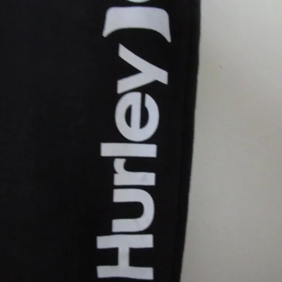 Hurley Fleece Sweatpants Size Large 16-18 Boys Black Jogger Warm - Picture 3 of 6